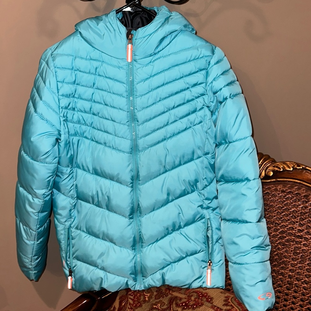 champion girls warm winter coat with hood. Size XL 14-16